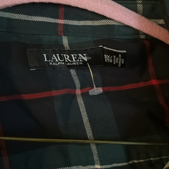Ralph Lauren Flannel festive holiday shirt 3x - Picture 3 of 6
